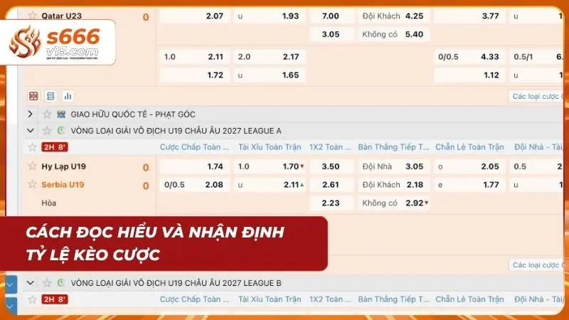 Các tiêu chí cơ bản hỗ trợ cược thủ bắt nhịp không gian đặt cược