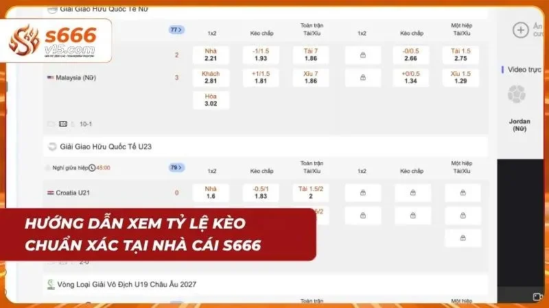 Hướng dẫn chi tiết cách đọc các mốc điểm chấp cơ bản trên giao diện bảng cược thể thao